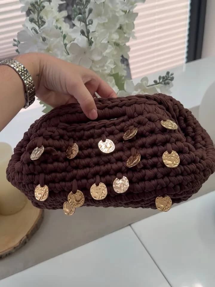 Chocolate Coin Clutch by EllTheLabel